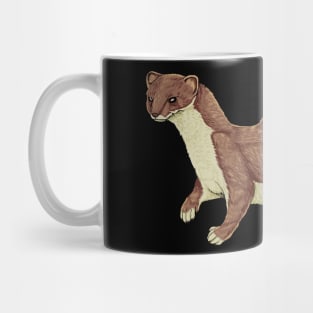 Color drawing of a stoat Mug